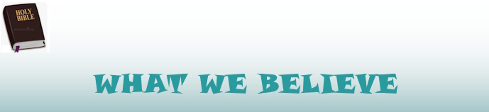 WHAT WE BELIEVE